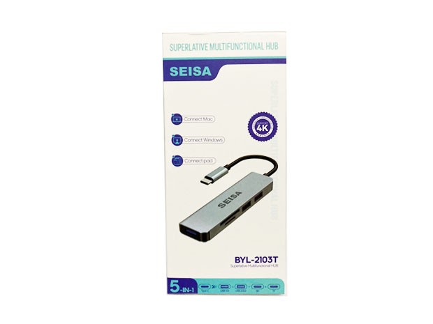 &u+ HUB TIPO C MACBOOK BYL-2103T 5 EN 1